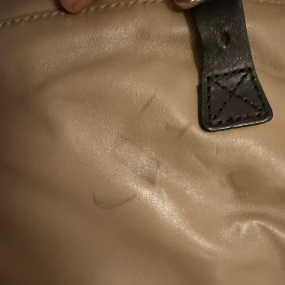 RUDSAK Tan Leather Satchel with Black Accents Soft Leather - Picture 8 of 10